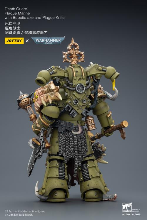 Warhammer 40,000 Death Guard Plague Marine 1/18 Scale Action Figure Gallery Image 7