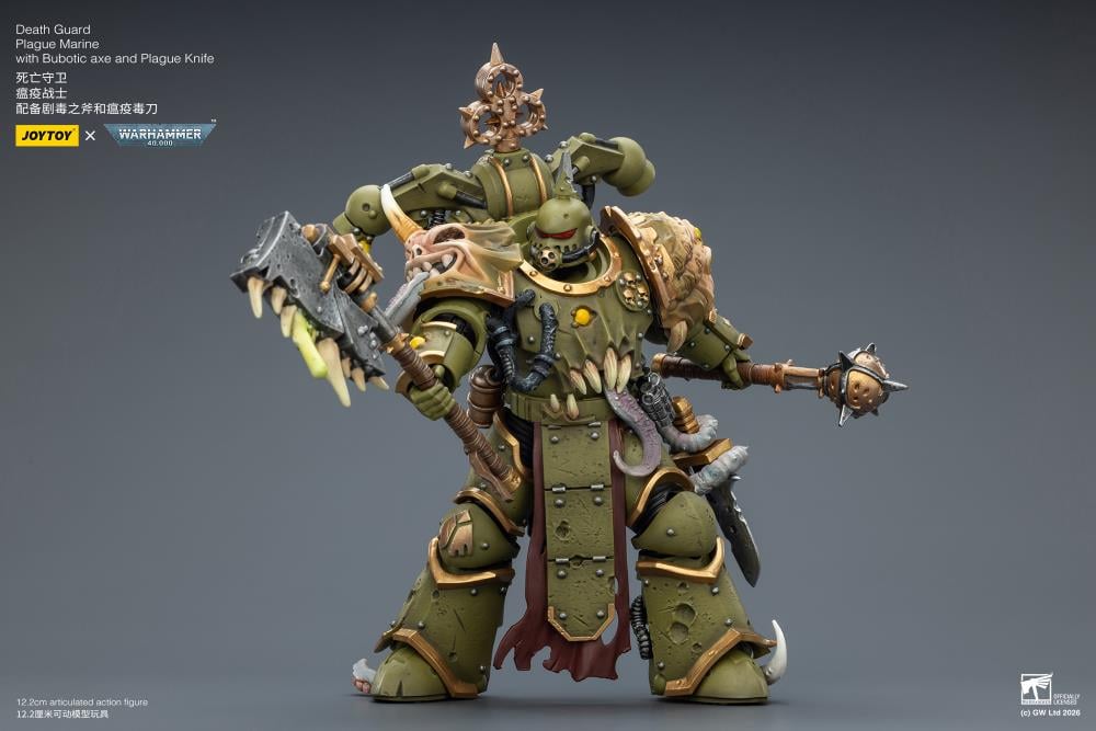 Warhammer 40,000 Death Guard Plague Marine 1/18 Scale Action Figure Gallery Image 9