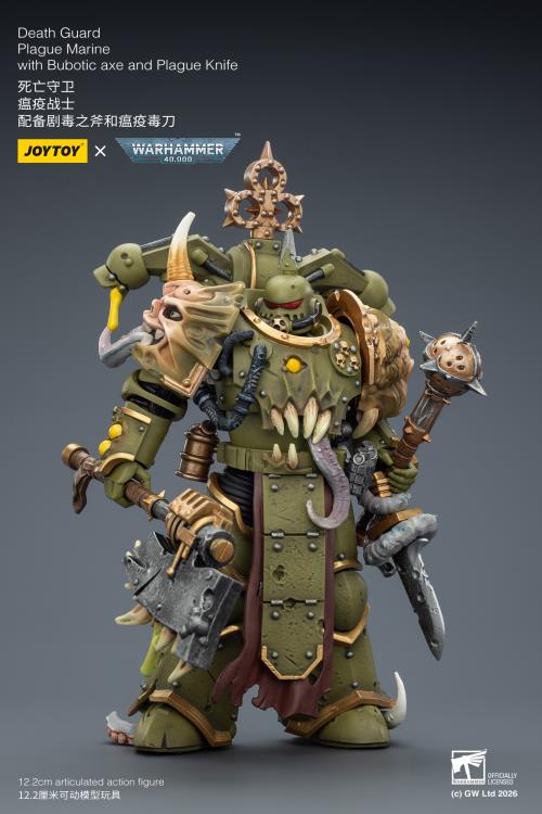 Warhammer 40,000 Death Guard Plague Marine 1/18 Scale Action Figure Gallery Image 6
