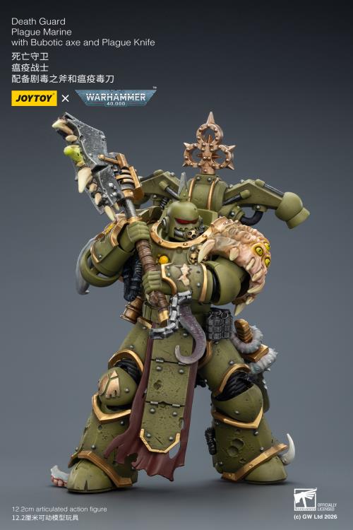 Warhammer 40,000 Death Guard Plague Marine 1/18 Scale Action Figure Gallery Image 10