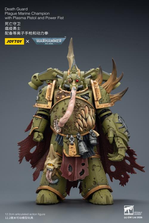 Warhammer 40,000 Death Guard Plague Marine Champion 1/18 Scale Action Figure Gallery Image 4