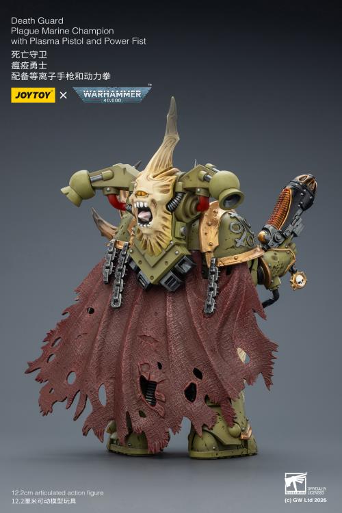 Warhammer 40,000 Death Guard Plague Marine Champion 1/18 Scale Action Figure Gallery Image 7