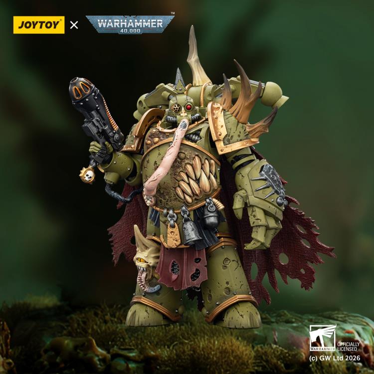 Warhammer 40,000 Death Guard Plague Marine Champion 1/18 Scale Action Figure Gallery Image 3