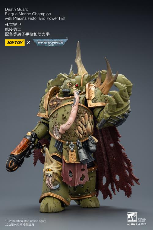 Warhammer 40,000 Death Guard Plague Marine Champion 1/18 Scale Action Figure Gallery Image 11