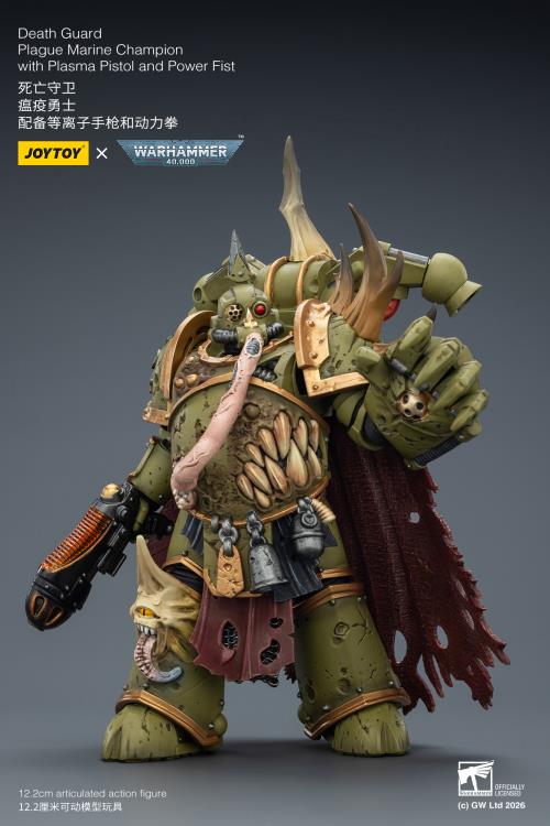 Warhammer 40,000 Death Guard Plague Marine Champion 1/18 Scale Action Figure Gallery Image 10