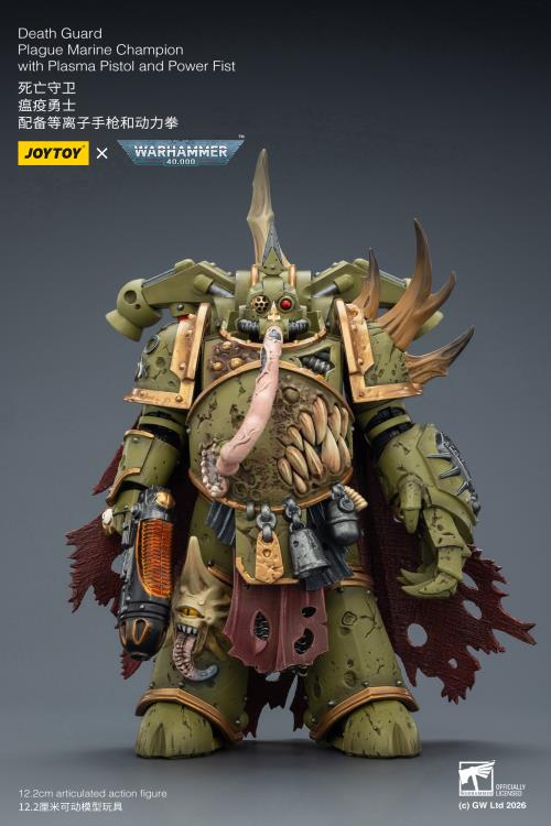 Warhammer 40,000 Death Guard Plague Marine Champion 1/18 Scale Action Figure Gallery Image 5