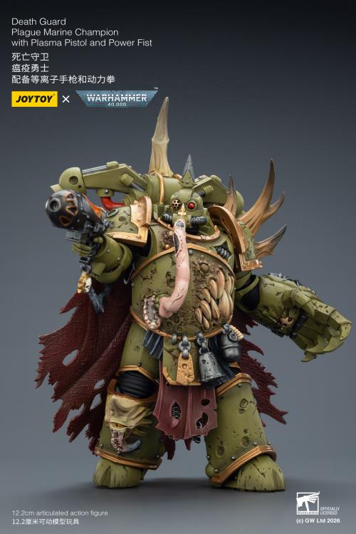 Warhammer 40,000 Death Guard Plague Marine Champion 1/18 Scale Action Figure Gallery Image 8
