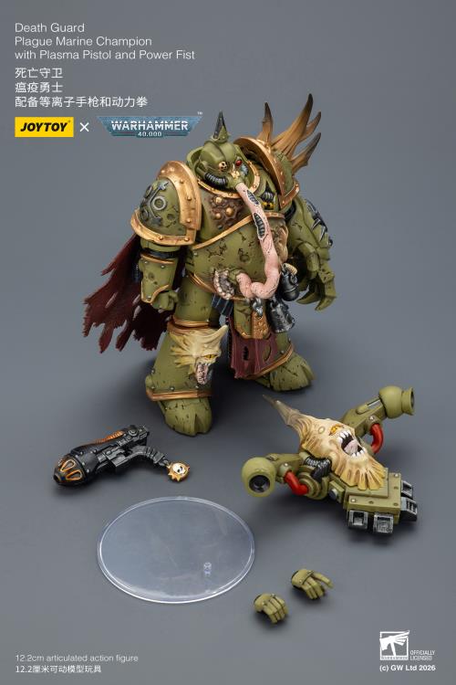 Warhammer 40,000 Death Guard Plague Marine Champion 1/18 Scale Action Figure Gallery Image 13