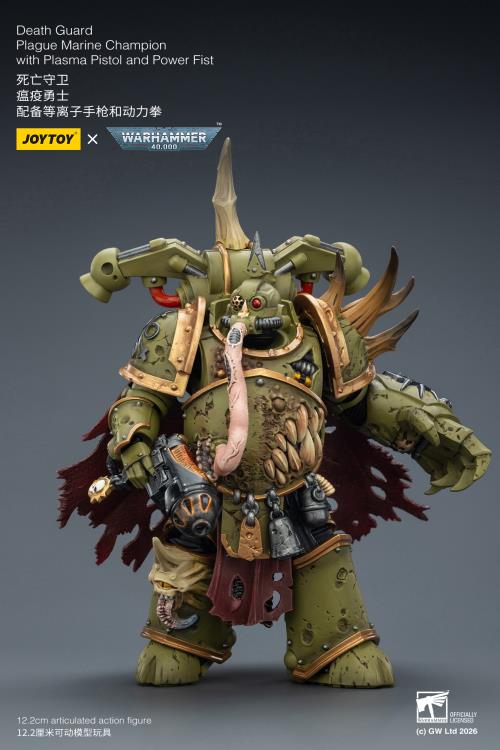 Warhammer 40,000 Death Guard Plague Marine Champion 1/18 Scale Action Figure Gallery Image 9