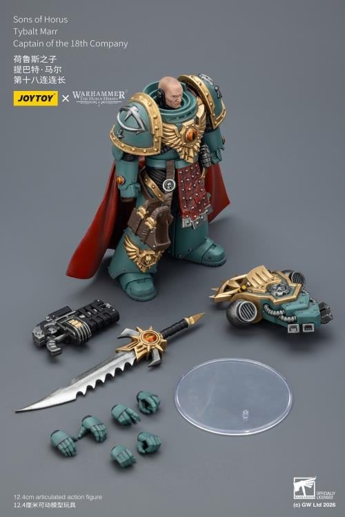 Warhammer: The Horus Heresy Sons of Horus Tybalt Marr Captain of the 18th Company 1/18 Scale Action Figure Gallery Image 14