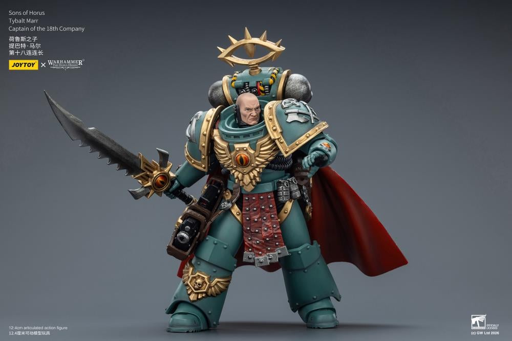 Warhammer: The Horus Heresy Sons of Horus Tybalt Marr Captain of the 18th Company 1/18 Scale Action Figure Gallery Image 10