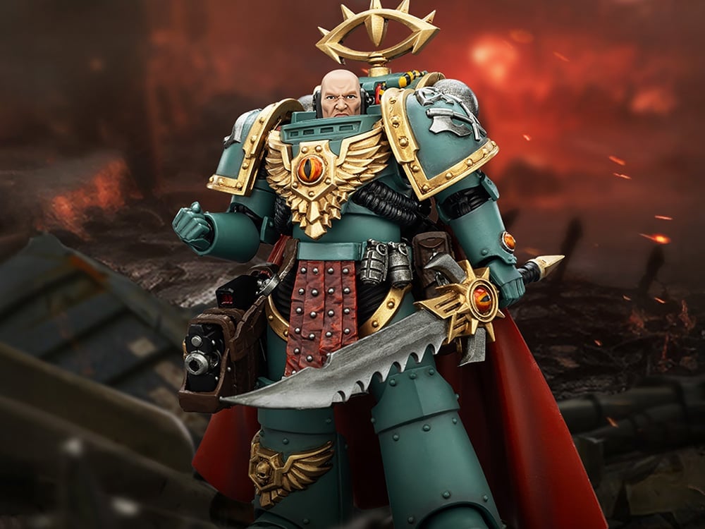 Warhammer: The Horus Heresy Sons of Horus Tybalt Marr Captain of the 18th Company 1/18 Scale Action Figure Gallery Image 1