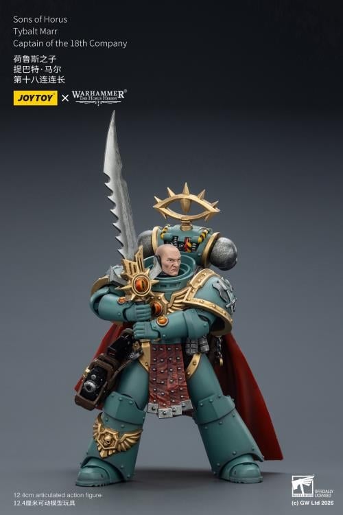 Warhammer: The Horus Heresy Sons of Horus Tybalt Marr Captain of the 18th Company 1/18 Scale Action Figure Gallery Image 8
