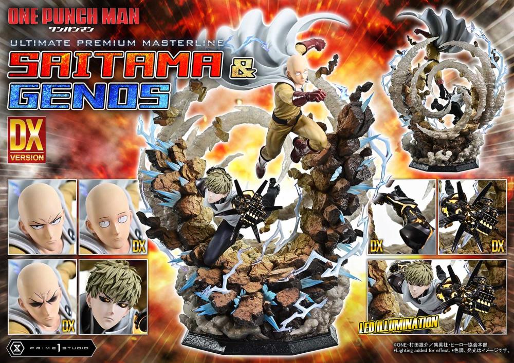 One-Punch Man Ultimate Premium Masterline Saitama & Genos (Deluxe Bonus Ver.) 1/4 Scale Limited Edition Statue Gallery Image 5