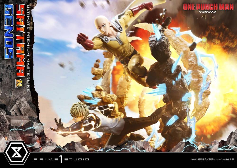 One-Punch Man Ultimate Premium Masterline Saitama & Genos (Deluxe Bonus Ver.) 1/4 Scale Limited Edition Statue Gallery Image 10