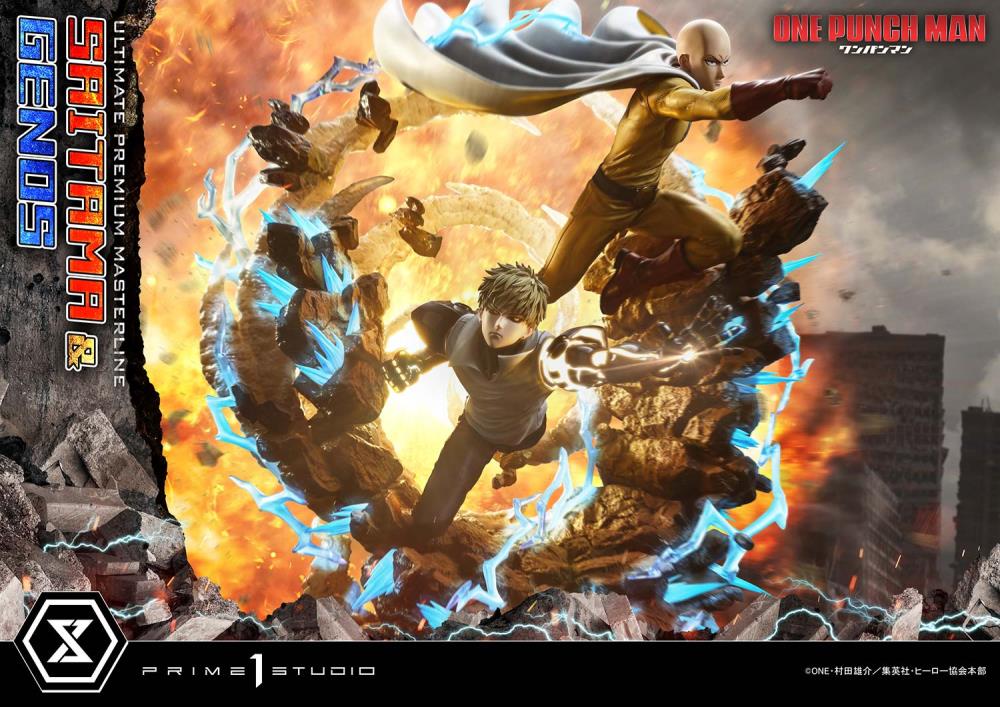 One-Punch Man Ultimate Premium Masterline Saitama & Genos (Deluxe Bonus Ver.) 1/4 Scale Limited Edition Statue Gallery Image 9