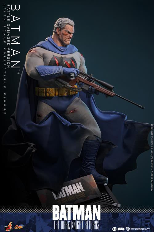 Batman: The Dark Knight Returns CMS031 Batman (Battle Damaged Version) 1/6th Scale Collectible Figure Gallery Image 13