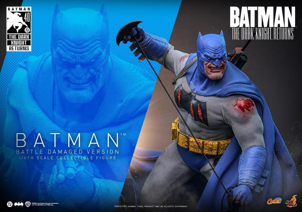 Batman: The Dark Knight Returns CMS031 Batman (Battle Damaged Version) 1/6th Scale Collectible Figure Gallery Image 4