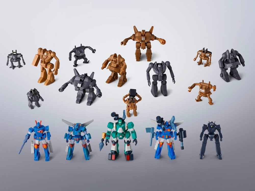 Combat Mecha Xabungle Soul of Chogokin GX-38X Walker Machine Set