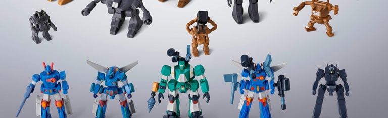 Image of Combat Mecha Xabungle Soul of Chogokin GX-38X Walker Machine Set