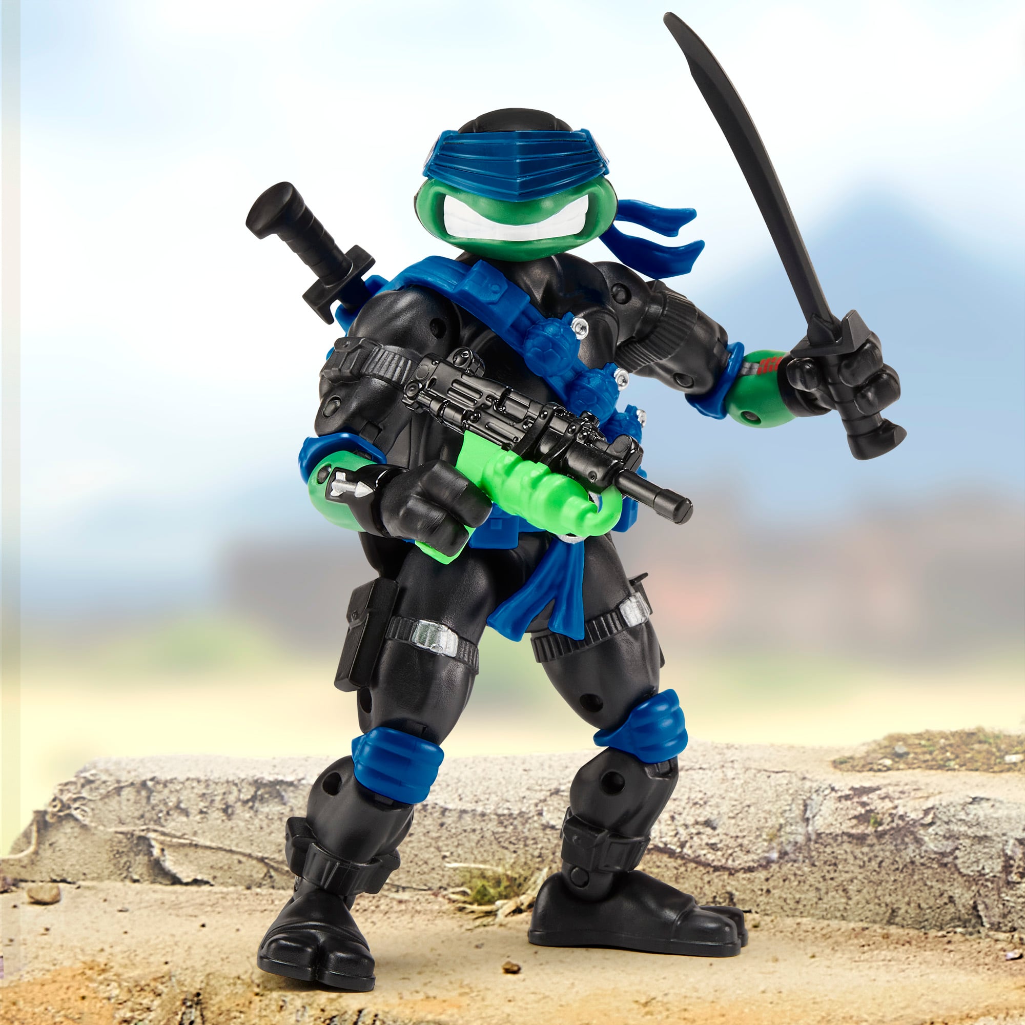 Teenage Mutant Ninja Turtles x G.I. Joe Leonardo as Snake Eyes