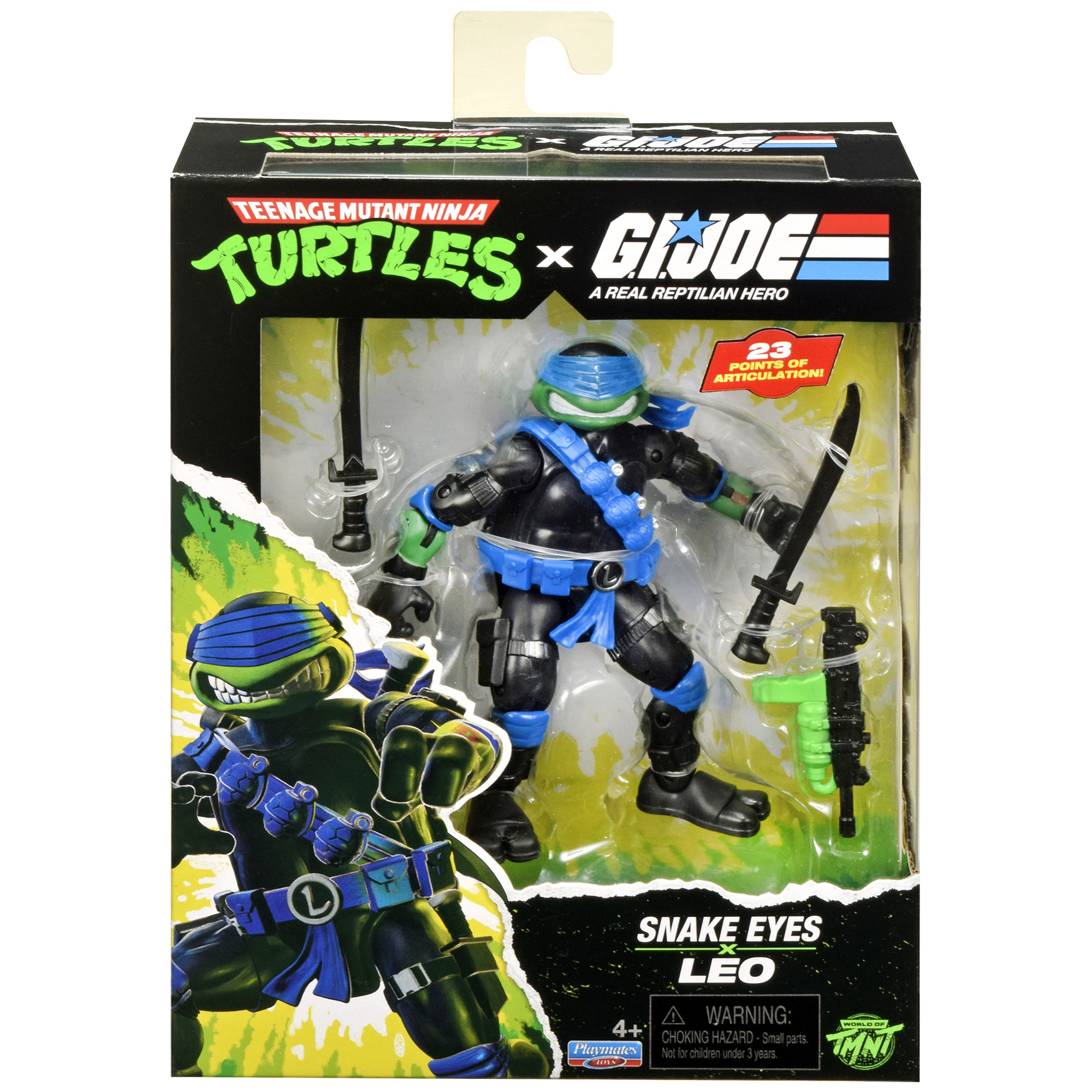 Teenage Mutant Ninja Turtles x G.I. Joe Leonardo as Snake Eyes Action Figure Gallery Image 8