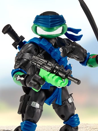 Teenage Mutant Ninja Turtles x G.I. Joe Leonardo as Snake Eyes