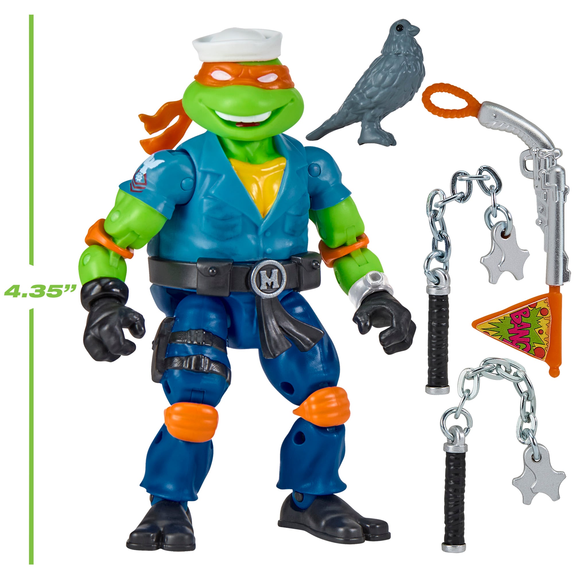Teenage Mutant Ninja Turtles x G.I. Joe Michelangelo as Shipwreck Action Figure Gallery Image 7