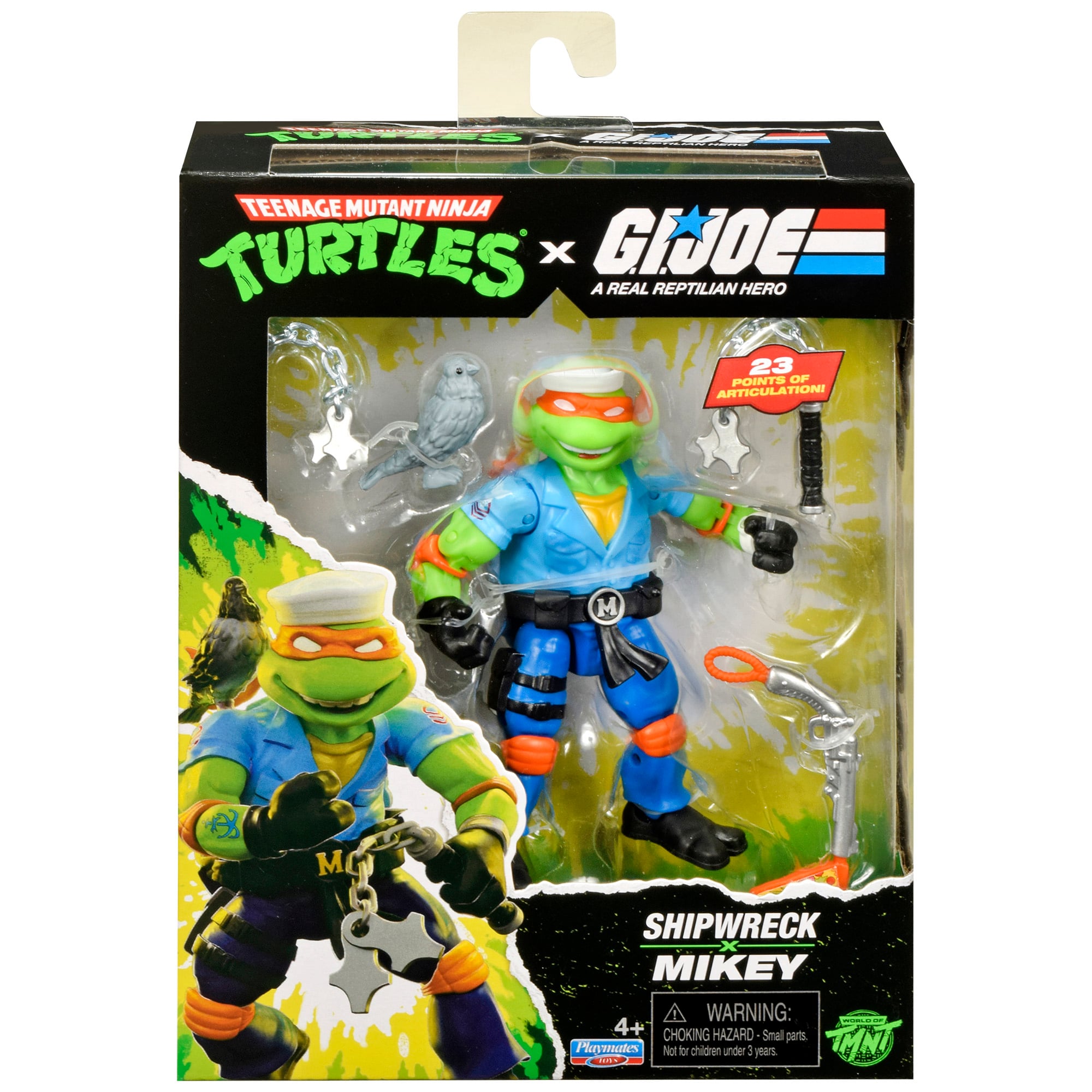 た*ん様 限定　Michael Jordan フィギュア サルビーノ社 直筆サイ Teenage Mutant Ninja Turtles x G.I. Joe Michelangelo as Shipwreck