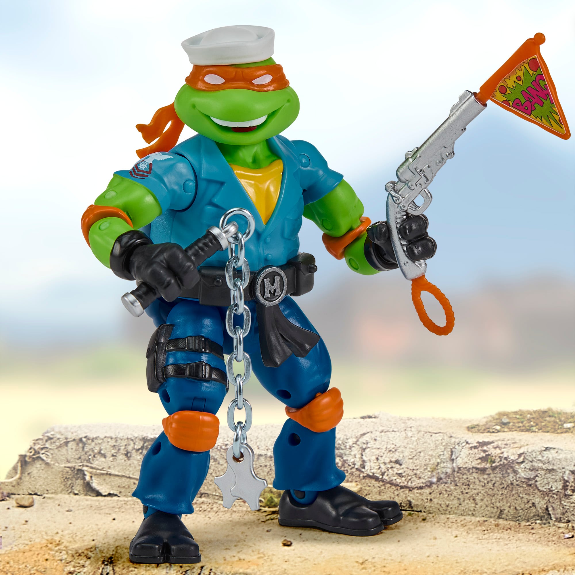 Teenage Mutant Ninja Turtles x G.I. Joe Michelangelo as Shipwreck Action Figure Gallery Image 4