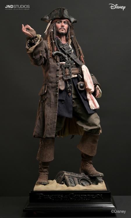 Pirates of the Caribbean Hyperreal Captain Jack Sparrow 1/3 Scale