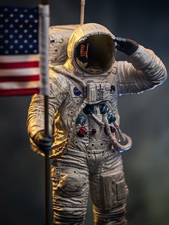 NASA Apollo 11 Astronaut 1/4 Scale Legacy Replica Statue Gallery Image 2