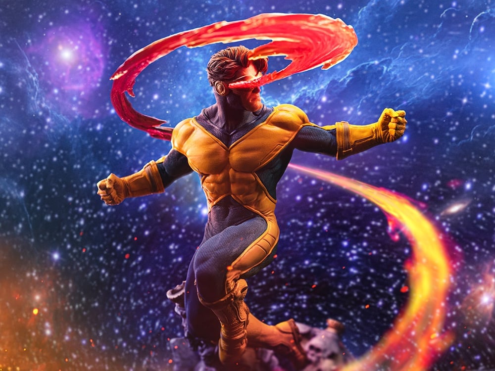 The Infinity Gauntlet Battle Diorama Series Cyclops 1/10 Deluxe Art Scale Limited Edition Statue Gallery Image 1
