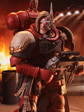 Warhammer 40,000: Dawn of War IV McFarlane Elite Edition #7 Captain Cyrus Action Figure Gallery Image 2