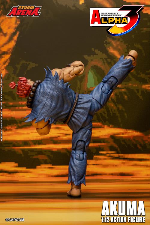 Street Fighter Alpha 3 Storm Arena Akuma 1/12 Scale Action Figure Gallery Image 9