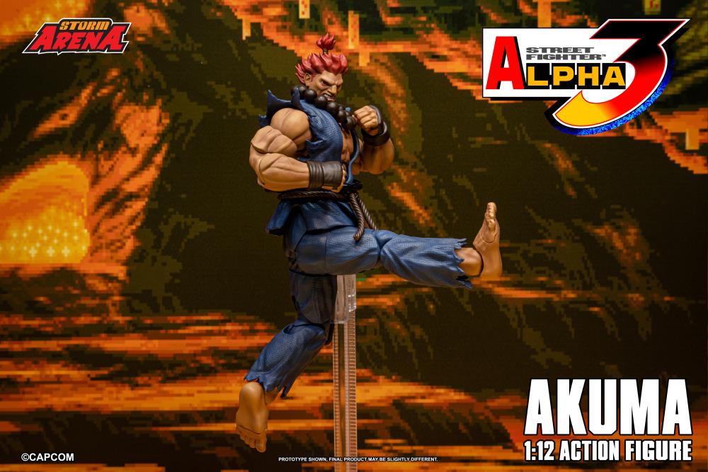 Street Fighter Alpha 3 Storm Arena Akuma 1/12 Scale Action Figure Gallery Image 15