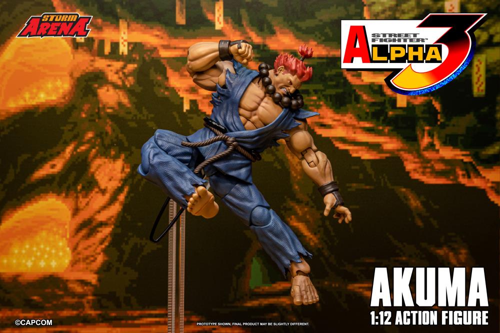 Street Fighter Alpha 3 Storm Arena Akuma 1/12 Scale Action Figure Gallery Image 11