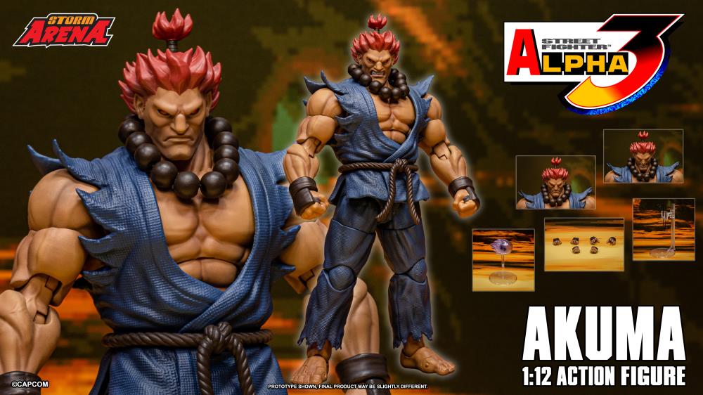 Street Fighter Alpha 3 Storm Arena Akuma 1/12 Scale Action Figure Gallery Image 23