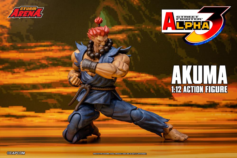 Street Fighter Alpha 3 Storm Arena Akuma 1/12 Scale Action Figure Gallery Image 10