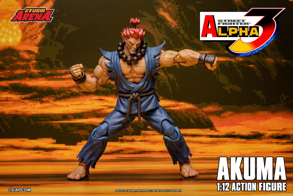 Street Fighter Alpha 3 Storm Arena Akuma 1/12 Scale Action Figure Gallery Image 8
