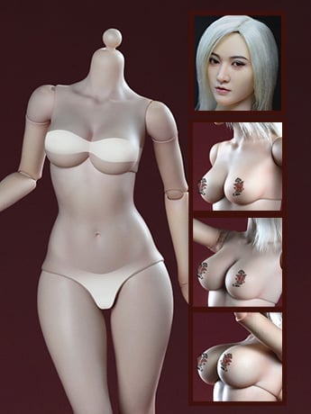 Build&Imagine Art Collection Upgraded 1/6 Scale Figure Body and Head Sculpt Set (Ver. B) Gallery Image 2