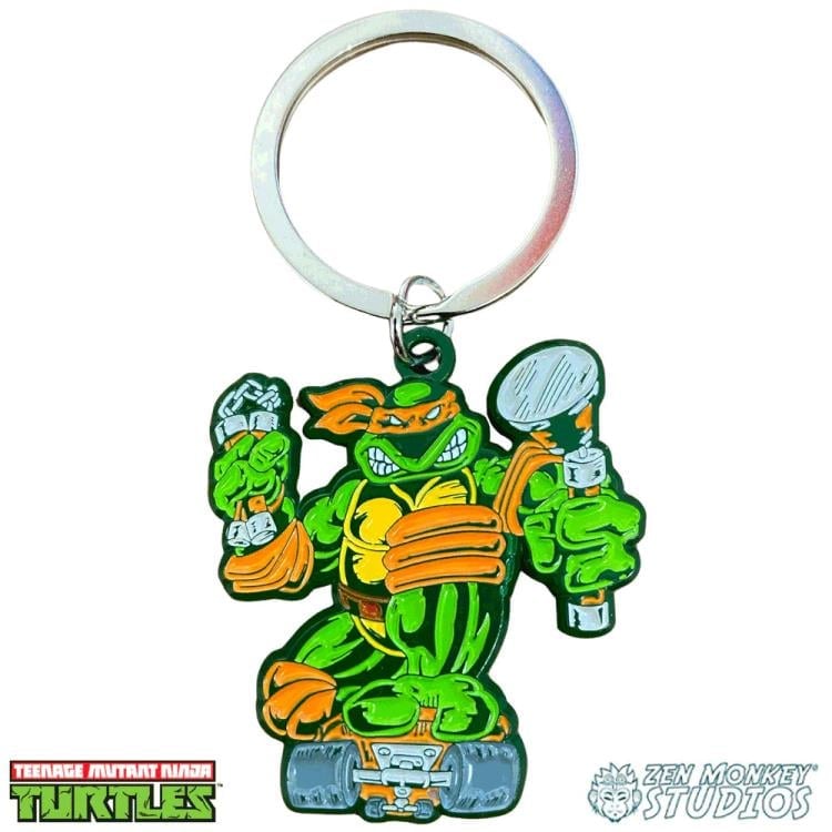 Teenage Mutant Ninja Turtles Comic Era Michelangelo Keychain Gallery Image 3
