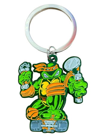 Teenage Mutant Ninja Turtles Comic Era Michelangelo Keychain Gallery Image 2