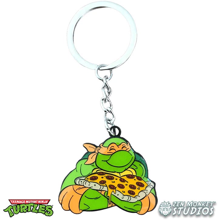 Teenage Mutant Ninja Turtles I Love Pizza, Dude! Keychain Gallery Image 3