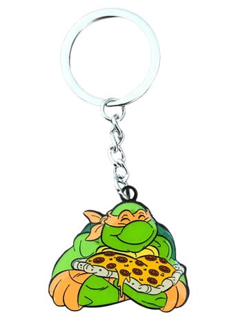 Teenage Mutant Ninja Turtles I Love Pizza, Dude! Keychain Gallery Image 2
