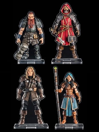 【商品追加】Mythic Legions まとめ売り Mythic Legions: The Roleplaying Game Heroic Set A Set of 4 Standees