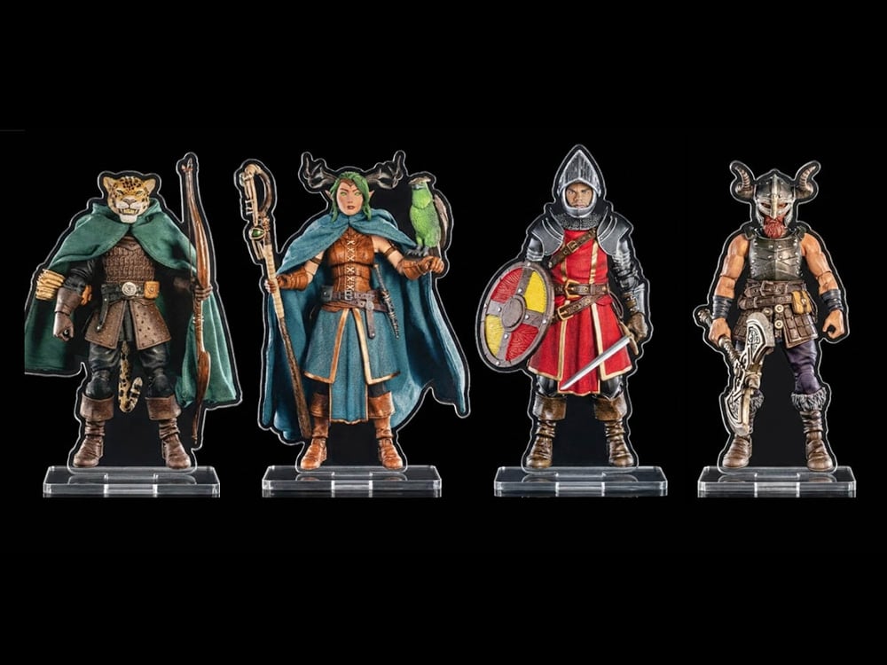 Mythic Legions: The Roleplaying Game Heroic Set B Set of 4 Standees Gallery Image 1