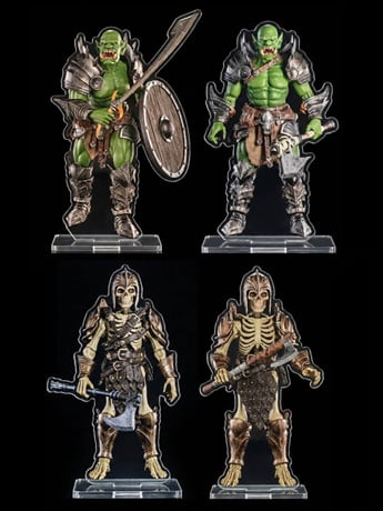 Mythic Legions: The Roleplaying Game Villainous Set A Set of 4 Standees Gallery Image 2