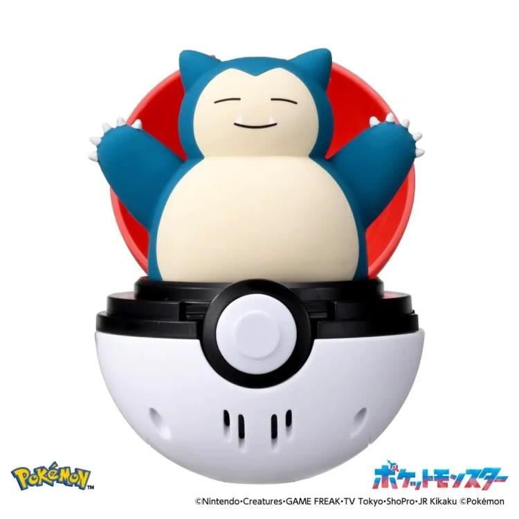 Pokemon Pyokopunyu Snorlax Press & Pop Pokeball Gallery Image 3