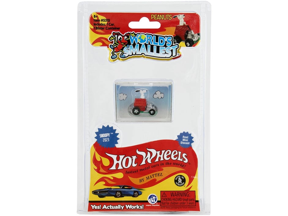 Peanuts Hot Wheels World's Smallest Snoopy Flying Ace Car Figure